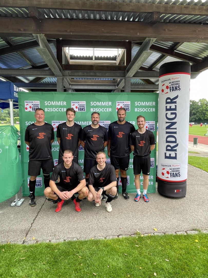 Das Smartlane Fußballteam beim B2Soccer-Turnier